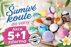 Bath bomb - šumivá koule 5+1 ZDARMA