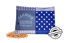 Nahřívací polštářek pšenice 30x20cm vintage modrý