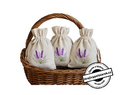 Levadulový pytlíček s výšivkou