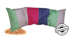 Nahřívací polštářek pšenice 50x18cm puntíky barevné
