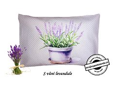 Nahřívací pohankovo / špaldový polštářek s vůní levandule