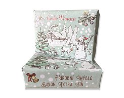 Extra velké mýdlo 200g - České Vánoce - sněhulák