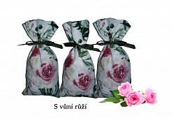 Dekorační vonný pytlíček s růží