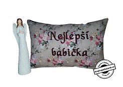 Polštářek s výšivkou Nejlepší babička