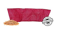 Nahřívací polštářek pšenice 50x18cm červený melír
