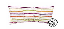 Nahřívací pohankovo / špaldový polštářek 50x18cm veselé proužky