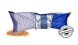 Nahřívací polštářek pšenice 50x18cm vintage modrý