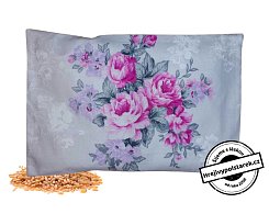 Nahřívací polštářek pšenice 30x20cm - kytičky