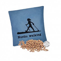 Třešňový polštářek Nordic walking modrý