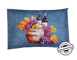 Nahřívací pohankovo / špaldový polštářek víno - modrý