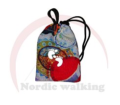 Reflexní pytlíček na botičky k holím nordic walking barevný