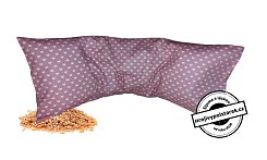 Nahřívací polštářek pšenice 50x18cm srdíčka starorůžová