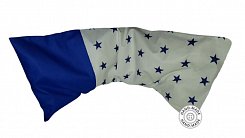 Nahřívací pohankovo / špaldový polštářek 50x18cm hvězdy modré