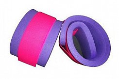 Plavecké pěnové rukávky na suchý zip - fialové