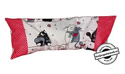 Nahřívací pohankovo / špaldový polštářek 50x18cm velké kočky II.