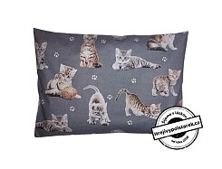 Nahřívací pohankovo / špaldový polštářek roztomilé kočičky