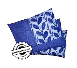 Sada 3ks polštářků - pohankový, špaldový, třešňový modro bílá