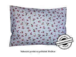 Náhradní povlak na polštářek 30x20cm růžičky