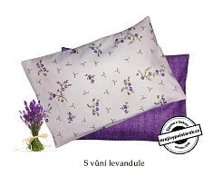 Sada 2ks polštářků s levandulí fialová