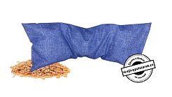 Nahřívací polštářek pšenice 50x18cm modrý melír