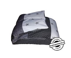 Velký nahřívací relaxační polštář 80x20cm šedo černý