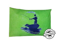 Nahřívací pohankovo / špaldový polštářek rybář - limetka