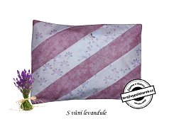 Nahřívací pohankovo / špaldový polštářek s vůní levandule patchwork kávový