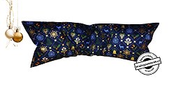 Nahřívací pohankovo / špaldový polštářek 50x18cm Tajemné Vánoce