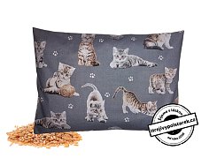 Nahřívací polštářek pšenice 30x20cm - roztomilé kočičky