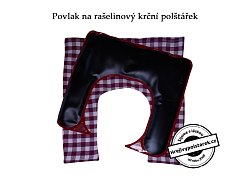 Povlak na rašelinový polštářek bordo kostka