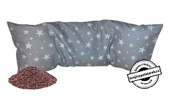 Hroznový polštářek Maxík 50cm šedý s hvězdami