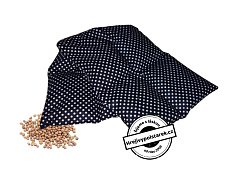 Nahřívací polštářek Maxík douhán třešňové pecky černý