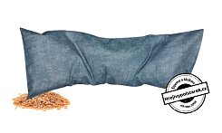 Nahřívací polštářek pšenice 50x18cm světle ocelově modrý