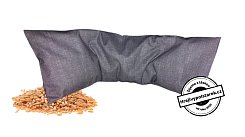 Nahřívací polštářek pšenice 50x18cm šedý melír