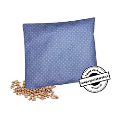 Nahřívací třešňový polštářek světle modrý