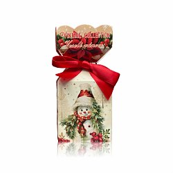 Velké dárkové mýdlo Vánoční sněhulák