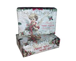 Extra velké mýdlo 200g - Veselé Vánoce anděl