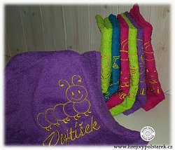 Dětský froté ručník se jménem s výšivkou na přání