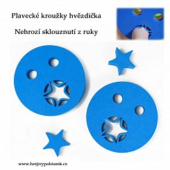 Nadlehčovací plavecké kroužky hvězdička modrá