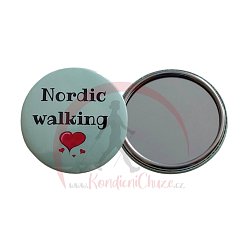 Cestovní zrcátko nordic walking mint
