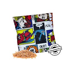 Nahřívací polštářek pšenice 15x15cm mini komiks