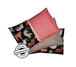Sada 3ks polštářků - pohankový, špaldový, třešňový kočičky