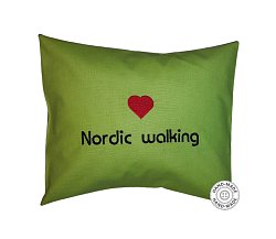 Cestovní polštářek Nordic walking zelený